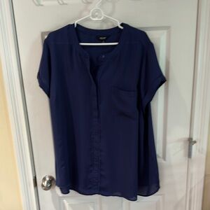 Vera Wang Navy Blue Women's Top